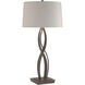 Almost Infinity 31 inch 150 watt Natural Iron Table Lamp Portable Light in Flax, Tall