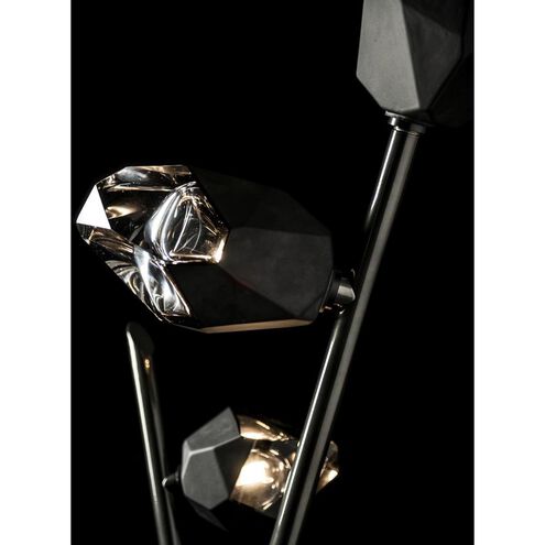 Chrysalis 74.4 inch 5 watt Ink Floor Lamp Portable Light in Black Crystal