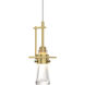 Erlenmeyer 1 Light 3.3 inch Modern Brass Mini Pendant Ceiling Light