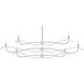 Willow 6 Light 59.4 inch Sterling Chandelier Ceiling Light, Large