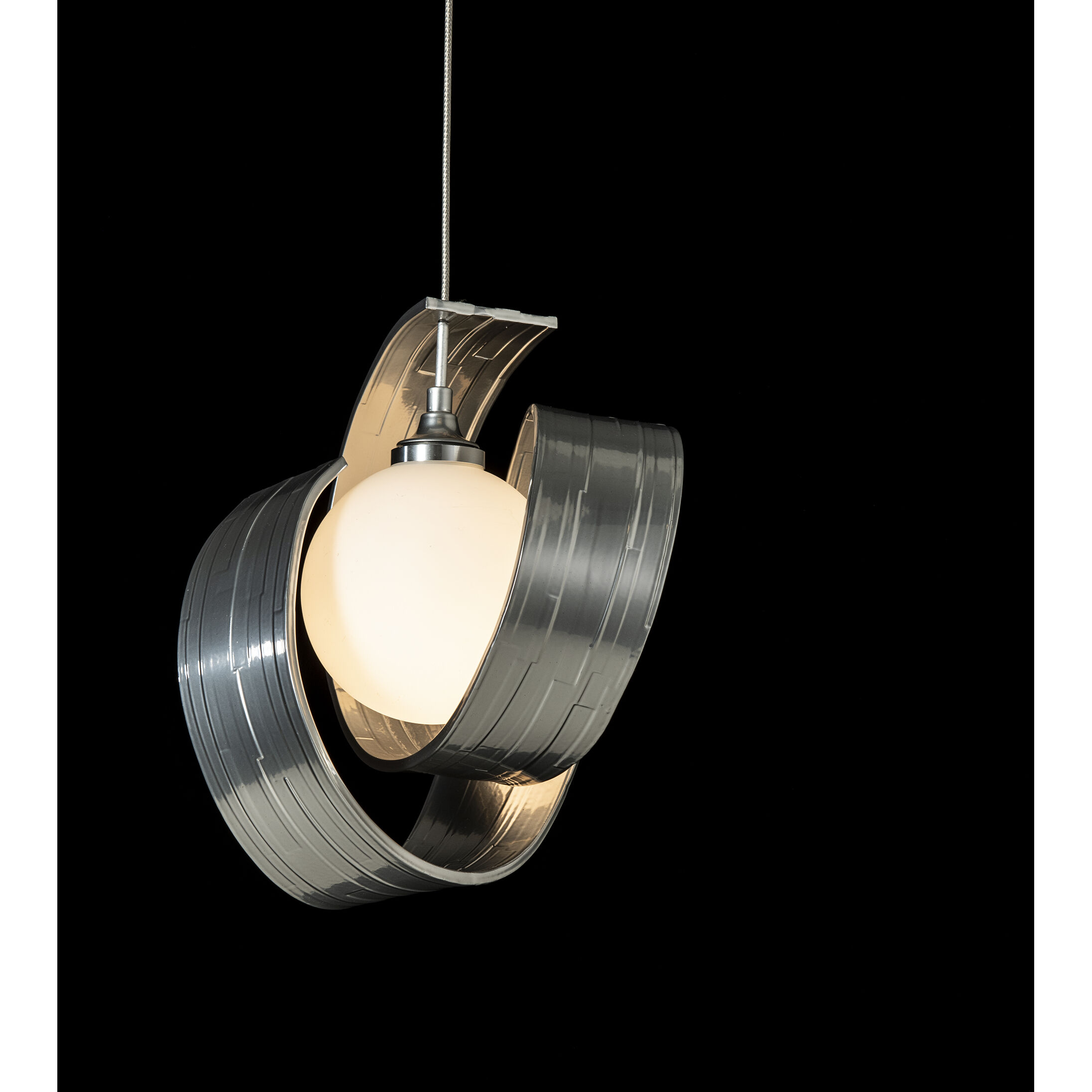 Riza 1 Light 9.1 inch Sterling Mini Pendant Ceiling Light