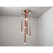 Art & Alchemy SNAPS LED 86.5 inch White Pendant Ceiling Light in Chestnut Leather with Alabaster, Large