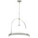 Atlas 1 Light 21.7 inch Sterling and White Pendant Ceiling Light in Sterling/White, Large