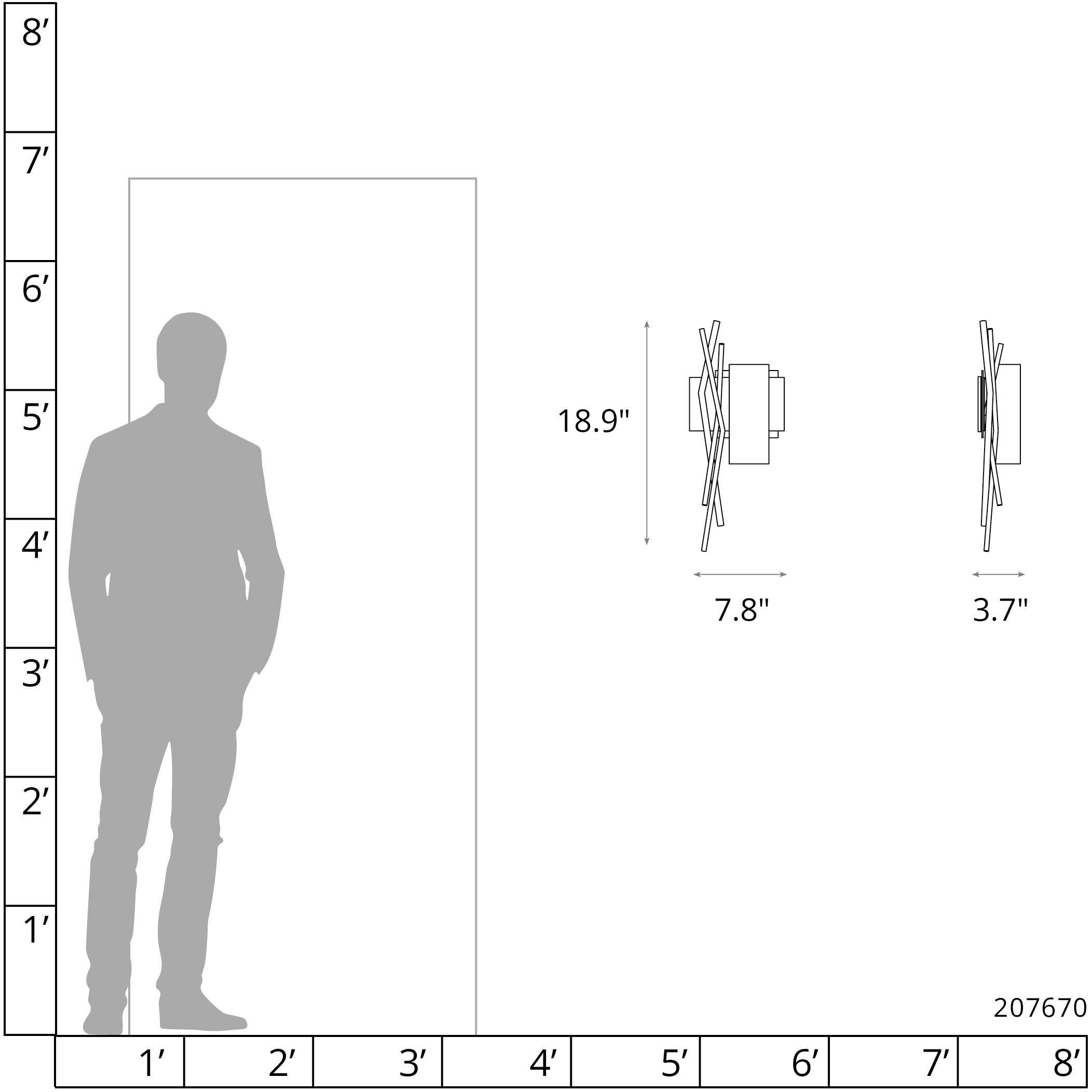 Brindille 1 Light 7.8 inch Soft Gold ADA Sconce Wall Light