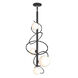 Olympus 4 Light 13.9 inch Black Pendant Ceiling Light, Vertical - Open Box