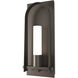 Hubbardton Forge Triomphe 1 Light 27.2 inch Coastal Dark Smoke Outdoor Sconce in Opal, Large 302032-1008 - Open Box