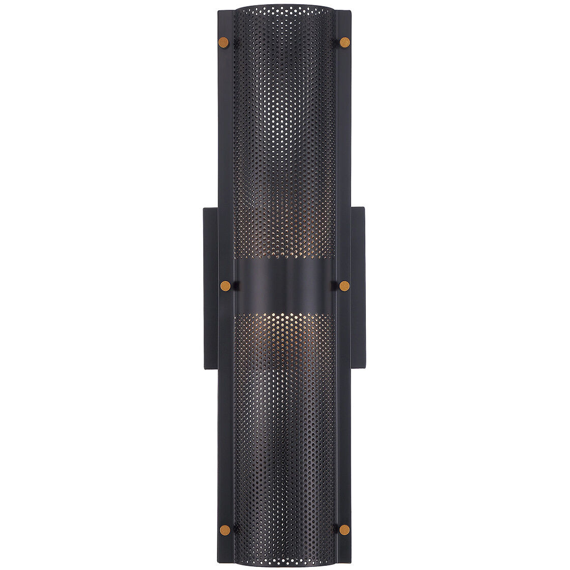 Westcliffe LED 17 inch Gold and Black Outdoor Wall Sconce