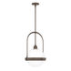 Atlas 1 Light 13.9 inch Dark Smoke Pendant Ceiling Light - Open Box