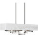 Cavaletti 4 Light 42 inch Oil Rubbed Bronze Pendant Ceiling Light in Natural Anna