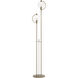 Pluto 68.1 inch 60 watt Soft Gold Floor Lamp Portable Light in Clear