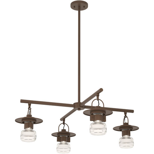 Mason 4 Light 33.9 inch Coastal Bronze Outdoor Pendant