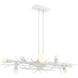 Brindille 8 Light 54.8 inch White Linear Pendant Ceiling Light