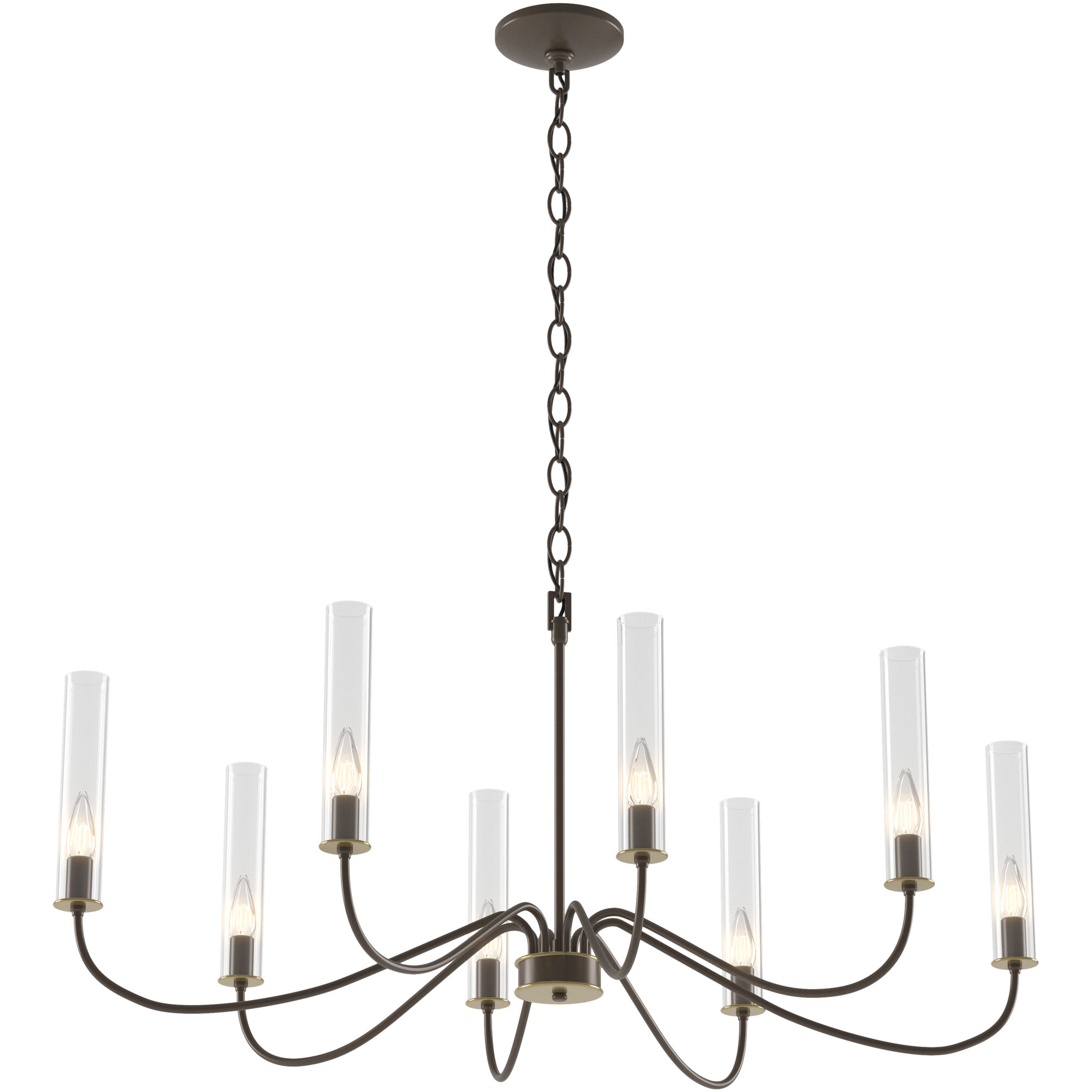 Grace 8 Light 23.7 inch Bronze Chandelier Ceiling Light