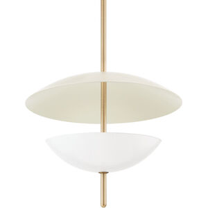 Dion 3 Light 24 inch Patina Brass/Soft Sand Pendant Ceiling Light