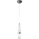 Link 1 Light 2.9 inch Sterling Mini Pendant Ceiling Light in Clear Bubble