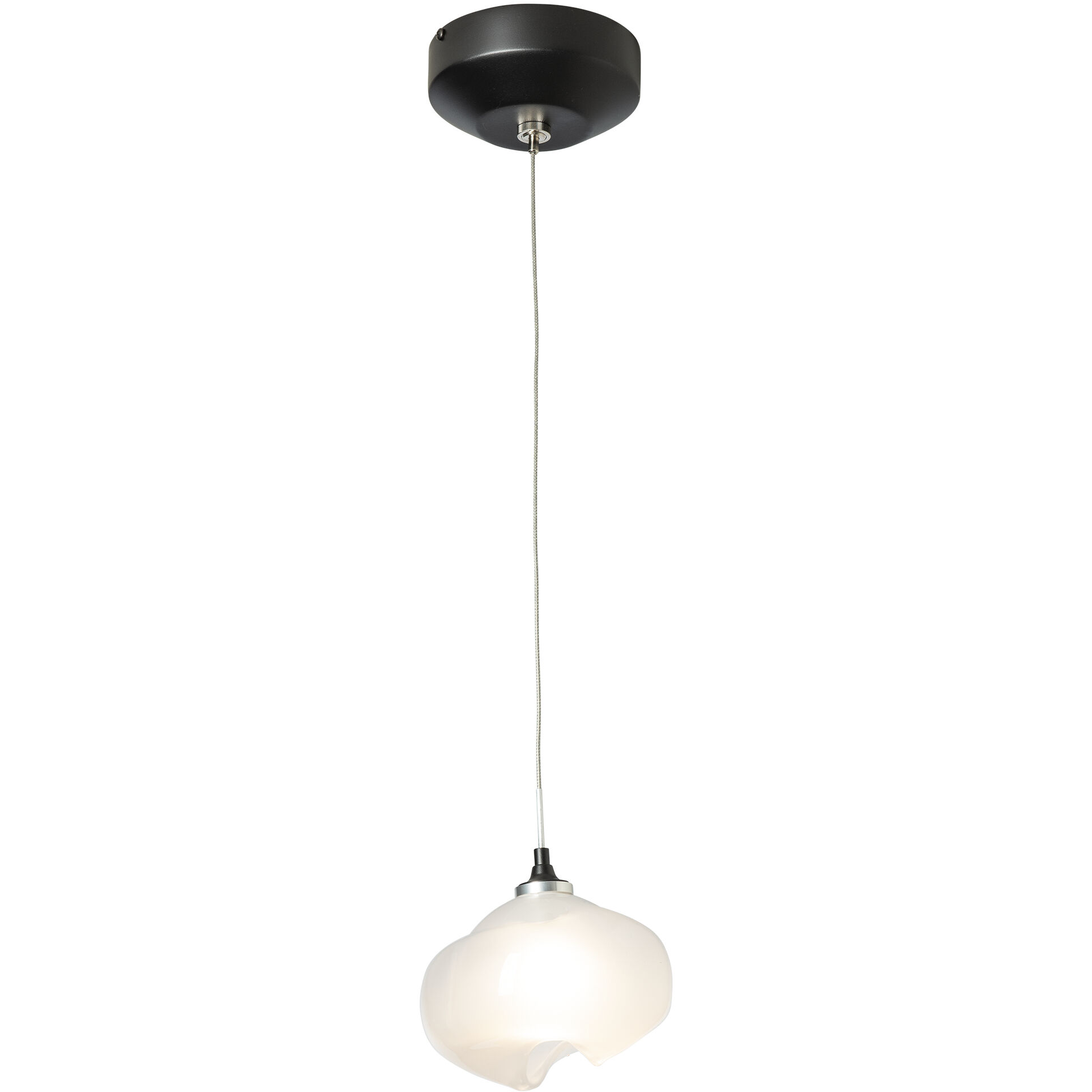 Ume 1 Light 6.2 inch Black Mini Pendant Ceiling Light in Frosted
