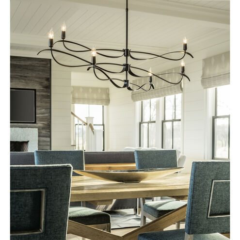 Willow 6 Light 59.4 inch Vintage Platinum Chandelier Ceiling Light, Large