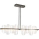 Vitre Linear Pendant Ceiling Light in Natural Iron, Large