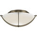Compass 2 Light 15.7 inch Soft Gold Flush Mount Ceiling Light