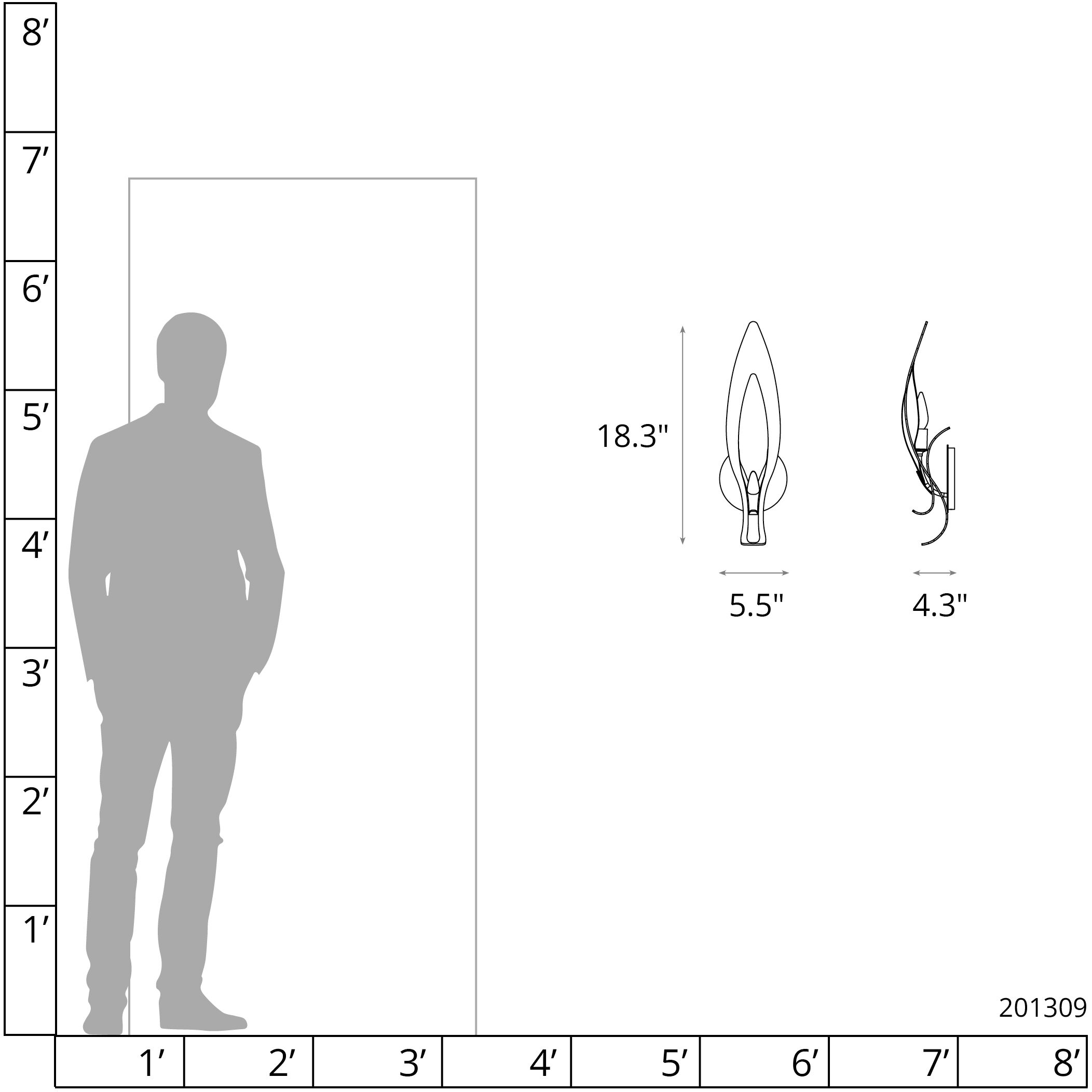 Parasol Sconce Wall Light in Bronze