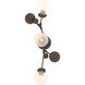 Sprig 3 Light 12.9 inch Bronze Sconce Wall Light in Opaline