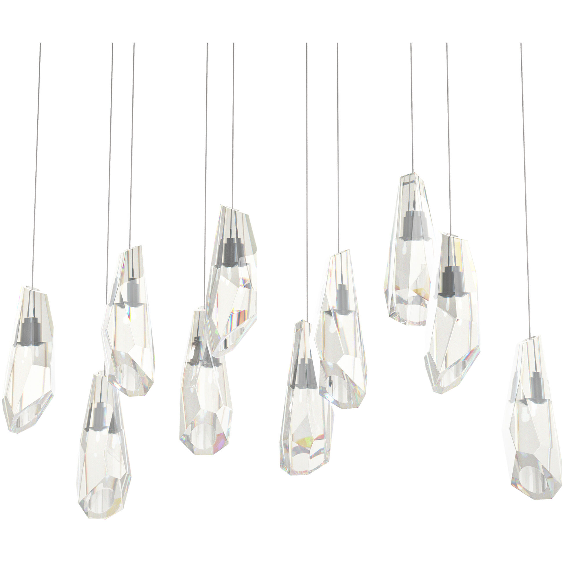 Luma 10 Light 44.5 inch Oil Rubbed Bronze Pendant Ceiling Light, Large