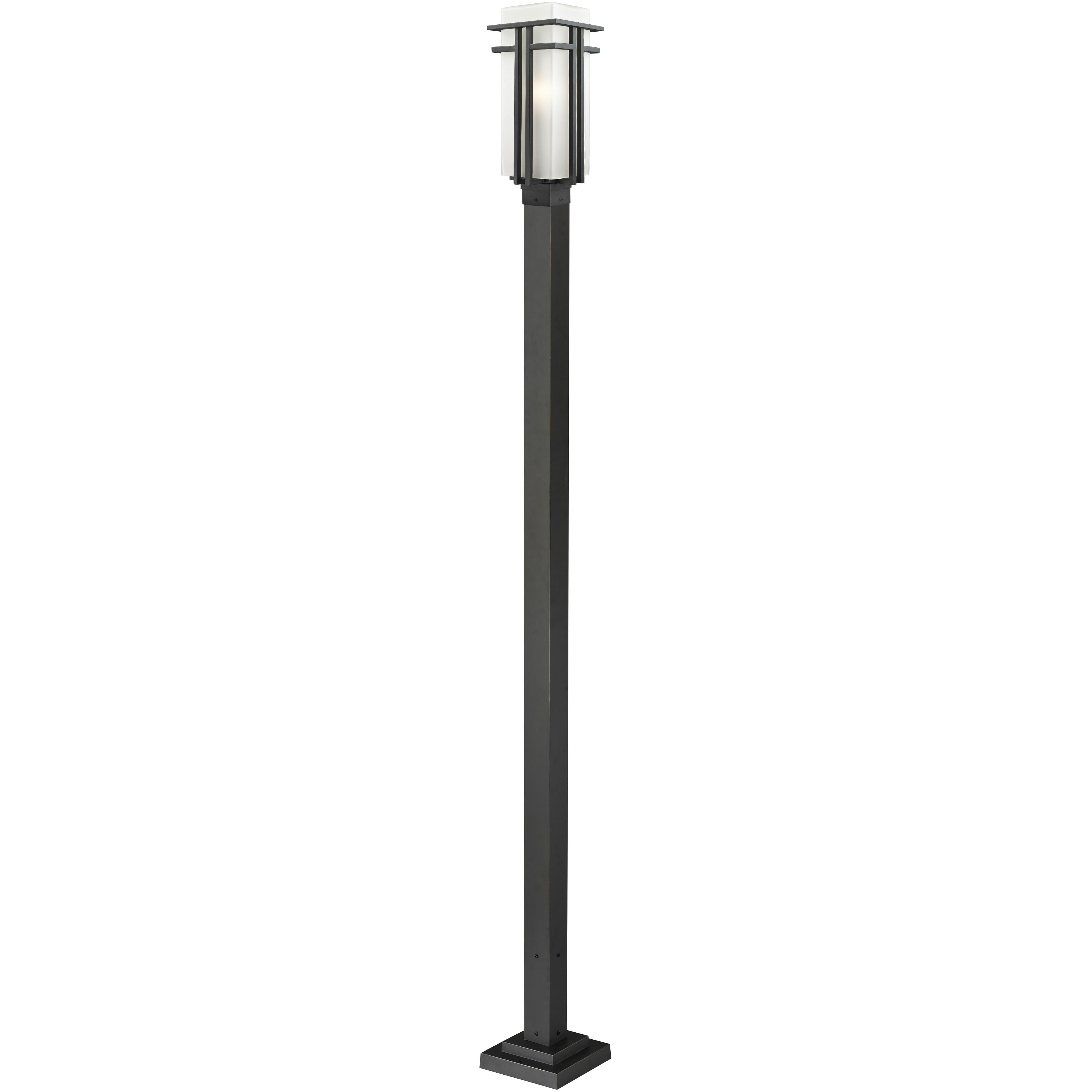 Abbey 1 Light 114.25 inch Black Outdoor Post Mounted Fixture