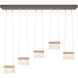 More Cowbell LED 40.3 inch White Pendant Ceiling Light in Clear with Frost