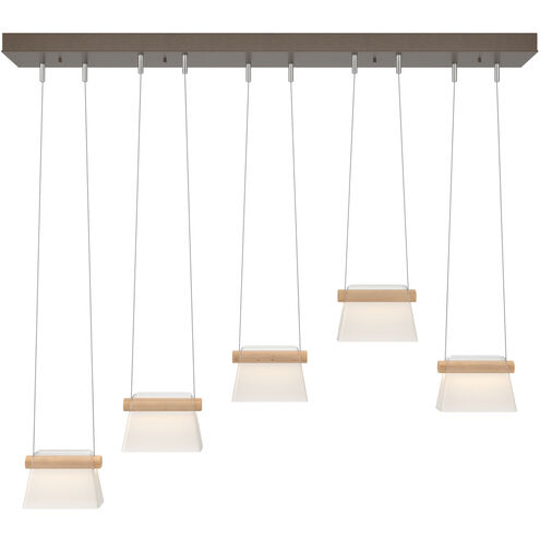More Cowbell LED 40.3 inch White Pendant Ceiling Light in Clear with Frost