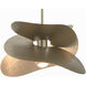 Hibiscus 1 Light 15.4 inch Soft Gold Mini Pendant Ceiling Light, Small