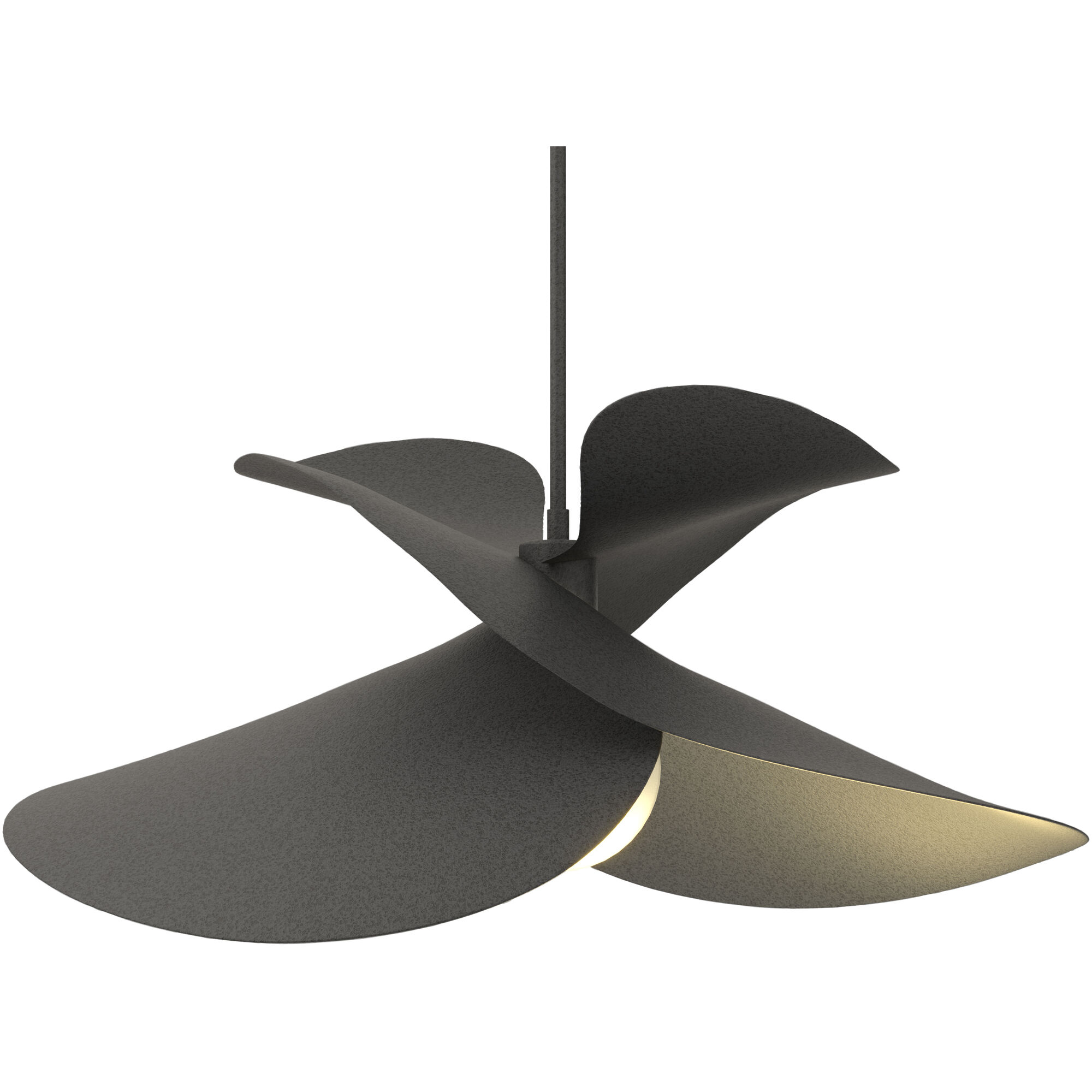 Hibiscus 1 Light 24.7 inch Natural Iron Pendant Ceiling Light, Large