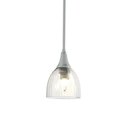 Trumpet 1 Light 5.91 inch Vintage Platinum Mini Pendant Ceiling Light in Water