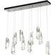 Luma 10 Light 44.5 inch Sterling Pendant Ceiling Light, Standard
