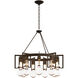 Apothecary 9 Light 34.9 inch Ink Chandelier Ceiling Light