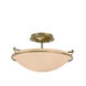 Plain 2 Light 14.50 inch Semi-Flush Mount