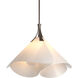 Mobius 1 Light 25.4 inch White Pendant Ceiling Light, Large