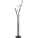 Chrysalis 74.4 inch 5 watt Ink Floor Lamp Portable Light in White Crystal