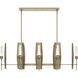 Passage 8 Light 52.1 inch Soft Gold Pendant Ceiling Light in Frosted