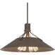 Henry 4 Light 23.1 inch White and Bronze Pendant Ceiling Light