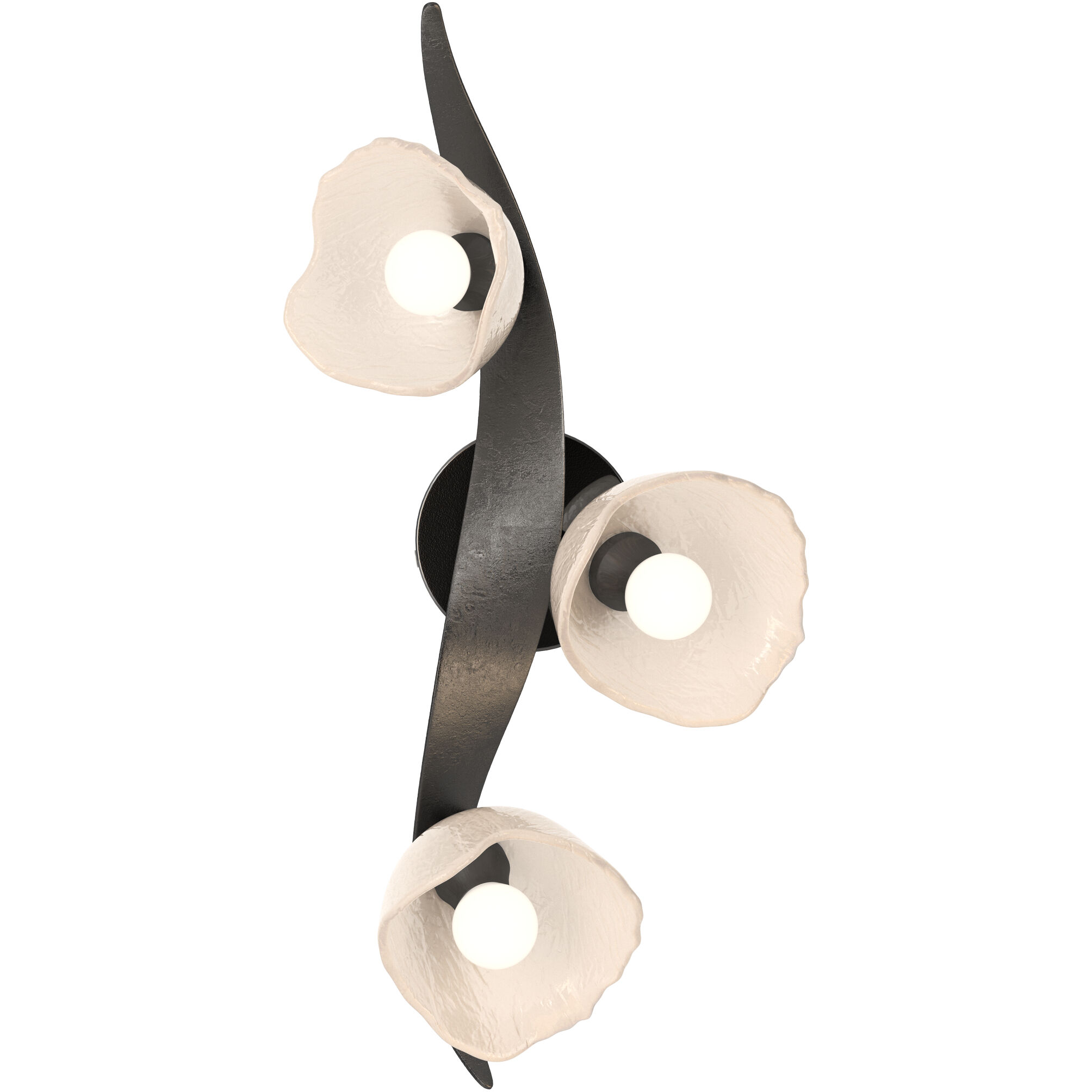 Mika LED 24 inch Ink Sconce/Semi-Flush Wall Light, Large