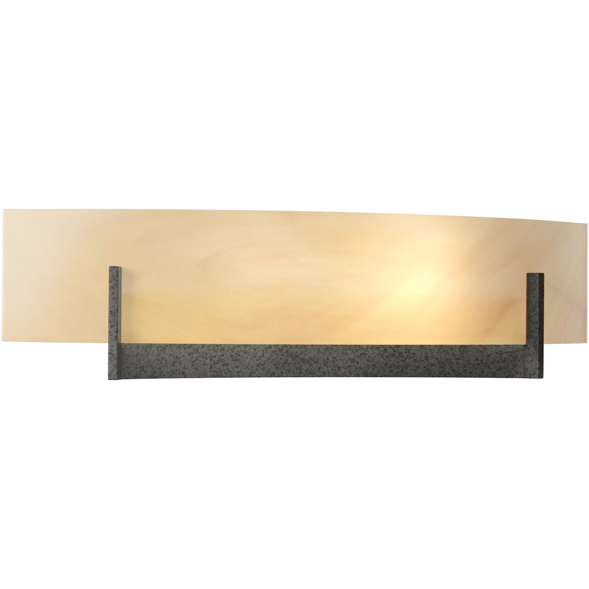 Axis 2 Light 17.3 inch Natural Iron ADA Sconce Wall Light in Amber Swirl