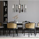 Passage 5 Light 30.3 inch Ink Circular Pendant Ceiling Light in Frosted