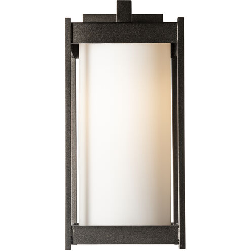 Cela 1 Light 13.6 inch Coastal Oil Rubbed Bronze Outdoor Sconce in Opal, Medium