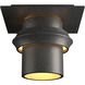 Twilight 1 Light 6 inch Coastal Natural Iron Outdoor Semi-Flush, Small