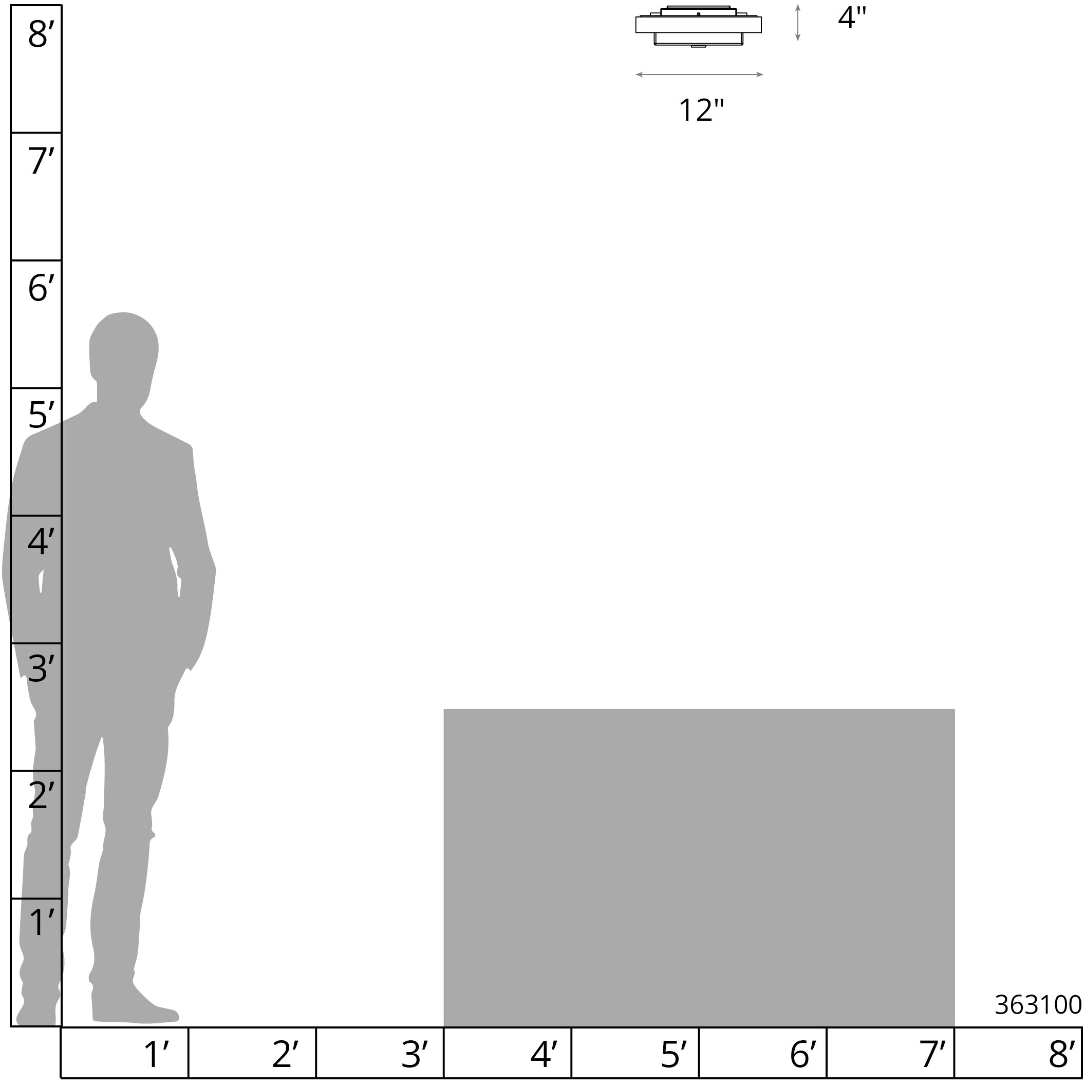 Shadow Box 2 Light 12 inch Coastal Black and Coastal Black Outdoor Flush Mount, Small