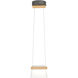 Cowbell LED 6.3 inch Natural Iron Mini Pendant Ceiling Light in Clear