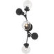 Sprig 3 Light 12.9 inch Black Sconce Wall Light in Water