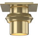 Twilight 1 Light 6 inch Modern Brass Flush Mount Ceiling Light