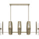 Passage 8 Light 52.1 inch Soft Gold Pendant Ceiling Light in Clear