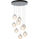 Fritz 9 Light 20.5 inch Sterling Pendant Ceiling Light, Standard